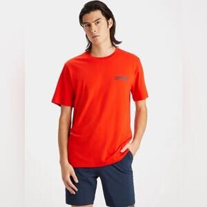 G/FORE Disruptive Luxury Tee Poppy Red Orange Cotton T-Shirt Size M